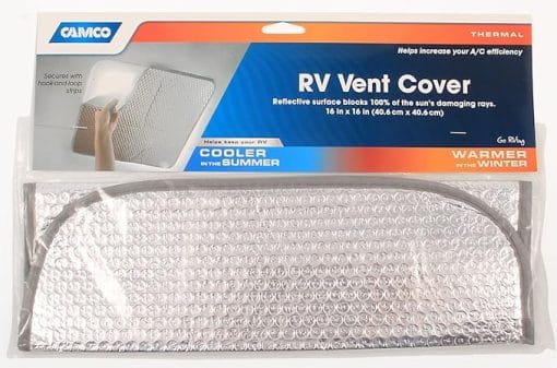 Camco 45191 Light Blocking Shade; Roof Vent; 16" x 16"