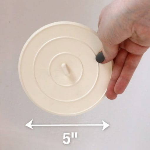 Danco 89042 Sink or Tub Stopper; Flat Suction; 5"; White