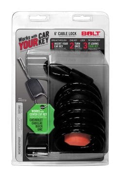 Bolt Tech 6' Cable Lock; Chevrolet/ GMC/ Cadillac/ Buick