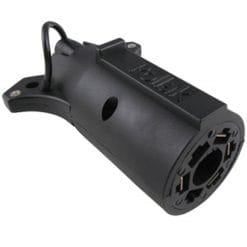 Pollak 12-716P 7 Way Blade to 4 Way Flat Adapter w/ Tether