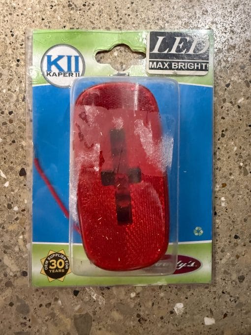 Kaper II 52712 Marker Light; LED 4 x 2; Red