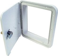 JR Products 21102-A Locking Access Door; Polar White
