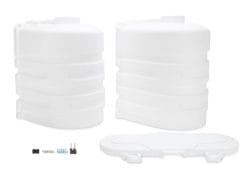 Camco 40523 LP Tank Cover; Double 20lb; Polar White