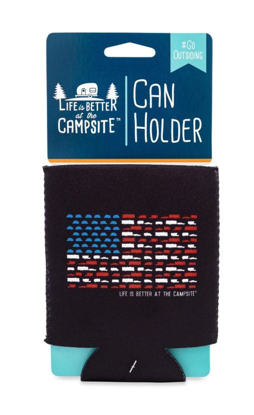 LIBATC 53378 Can Holder; Patriotic Flag